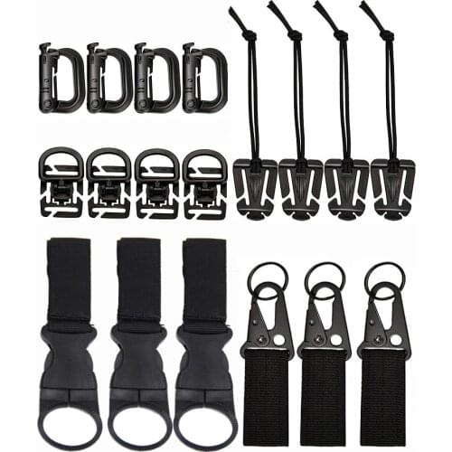 Outdoor Medium Tactical Carabiner ITW Molle Buckle Hook Backpack Molle System D Buckle Military Camping Climbing Accessories