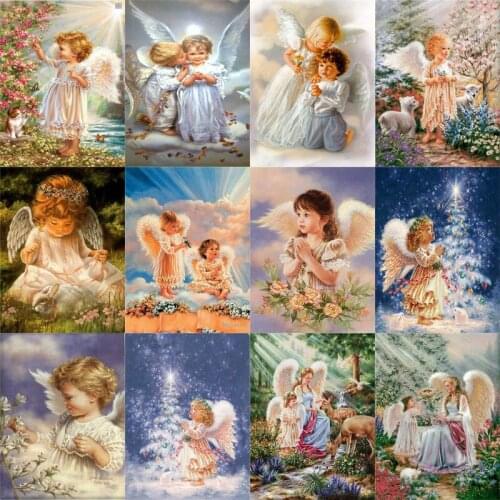 3D DIY Full Square Diamond painting,Diamond mosaic,Cartoon,Home decora,rhinestone pictures,little angel,Christmas baby gifts