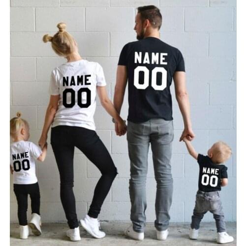 Custom Any Name Number Shirts Family t-shirts,parents kids t shirts Matching Shirts Personalized Squad Shirts birthday gifts