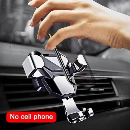 Universal Gravity Auto Phone Holder Car Air Vent Clip Mount Mobile Phone Holder CellPhone Stand Support For IPhone xiaoMI Samsun