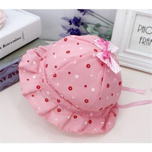 Spring Summer Flower Baby Hat Kids Children Girls Cap Cotton Floral Bowknot Baby Girl Sun Hat Bucket Caps Bonnet