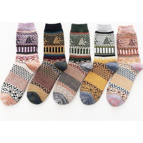 ZTOET Brand Women Winter Socks Thick Warm Rabbit Wool Socks Casual Warm Ladies socks 5Pairs/Lot High Quality