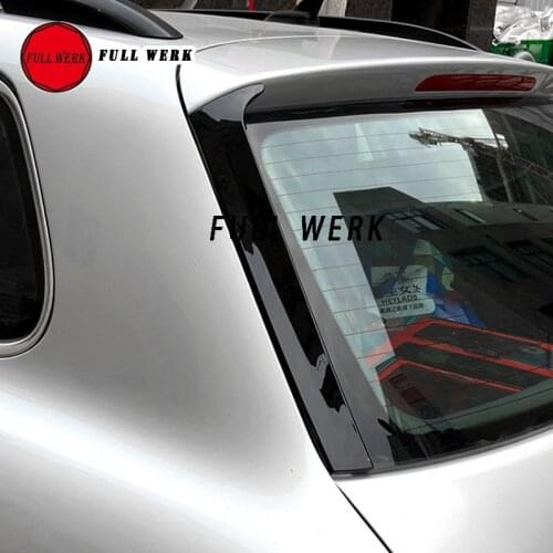 1 Pair ABS Car Rear Tail Spoiler Side Wing Strip Decoration Sticker Sequins for Touareg 2011-2016 Car Styling Modified Accessori