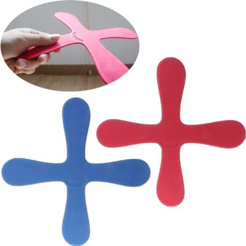 23GD Cross Shape Boomerang Flying Toys Outdoor Park Saucer Funny Game Children Sports