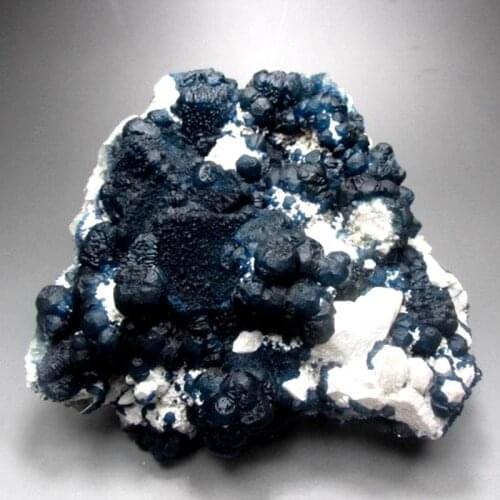 2832g Deep Blue Fluorite on Mich Quartz Cluster - crystals and stones healing Mineral specimen Home Decor feng shui decoration