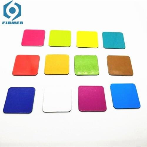 50PCS 30x30x1mm Craft Thin And Flexible Rubber Magnet Self Adhesive Flexible Magnetic Sheet Paper Magnetic Stickers Magnet