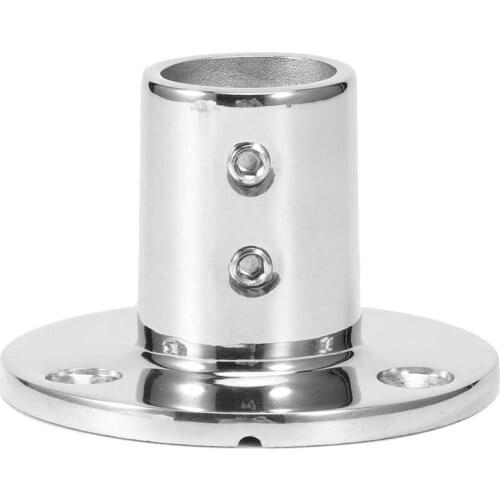 90 Degree Round Tube Base Hand Rail Fitting 316 Stainless Steel Marine Boat Hardwares