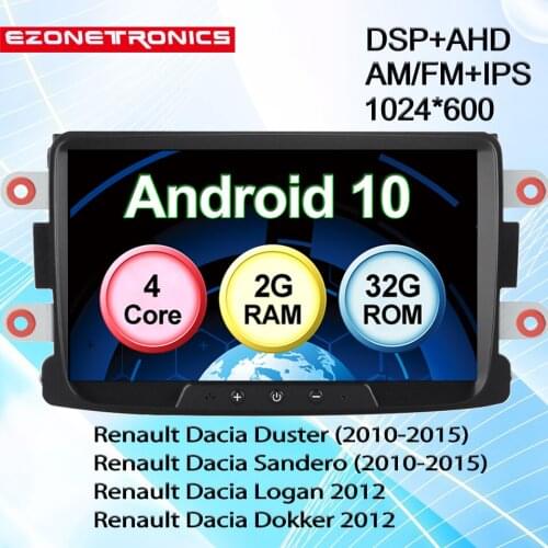 Android10 Car Multimedia System 8Inch GPS Navigation Mirror Link Radio Player 2+32 For Renault Dacia Sandero Duster Logan Dokker