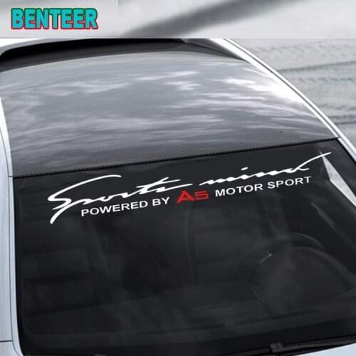 Car car windscreen windshield sticker for Audi A3 A4 A5 A6 Q5 Q7 B5 B6 C6 C5 C7 4F