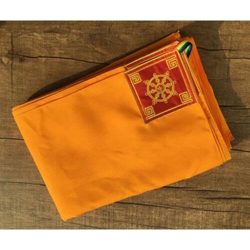 Yellow Large Tibetan-Style Scripture Book Bag Square Handwritten Table Pad Tablecloth Cover Cloth