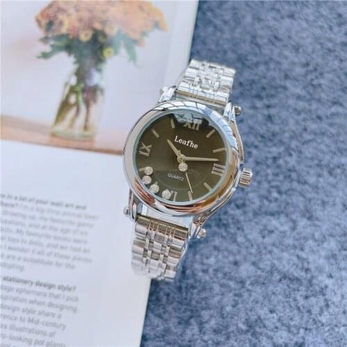New Fashion Womens Watches Stainless Steel Material Butterfly Clasp Removable Diamond Quartz Watch Dial Diameter 30mm