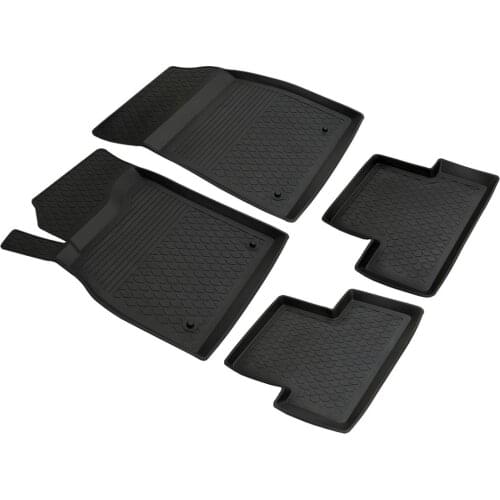 Chevrolet Cruze Refref 4D Pool Designed Rubber Car Floor Mat 2009 and Present Black