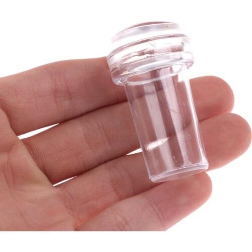 Pure Clear Jelly Silicone Nail Art Stamper Scraper Nail Stamp Stamping Tool New