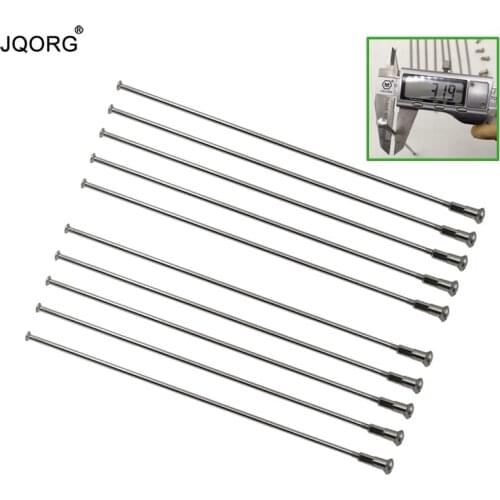10 K Diameter 3.2 mm Cylinder round Body Sliver Color 304 Stainless Steel Material Motorcycle Wheel Spokes With 19.15 mm Nipples