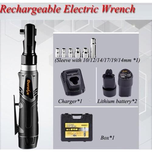 60Nm Max Torque 3/8 inch Electric Wrench 12v Rechargeable Lithium Battery Ratchet Wrench Angle 90 Stage Dedicated Tools