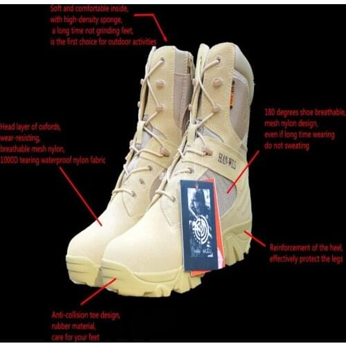 Tactical Hiking Shoes Outdoor Sport Camping Hunting Keep Warm Breathable Shoes Men Military Combat Climbing Trekking Sneakers