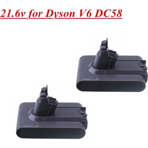 V6 6000mAh 21.6V 4.0Ah Li-ion Battery for Dyson V6 DC58 DC59 DC61 DC62 DC74 SV09 SV07 SV03 965874-02 Vacuum Cleaner Battery
