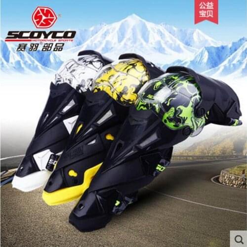 2019 New cross-country SCOYCO motorcycle kneecap Knee Riding fall off road motobike gear Leggings Kneepads PC solid material