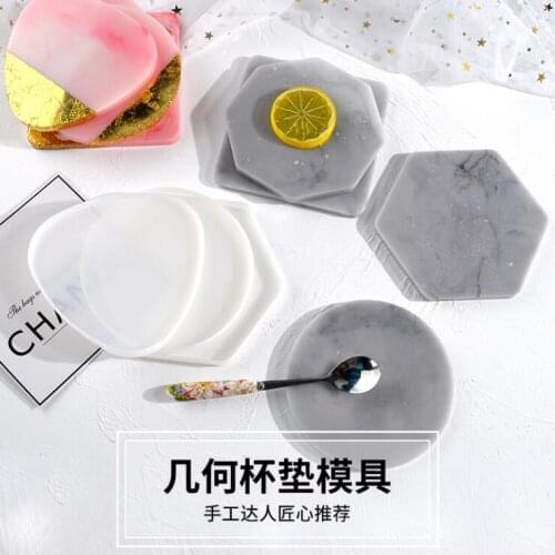New Transparent Silicone Mould Resin Decorative Craft DIY Geometry Irregular coaster Mold epoxy resin molds for jewelry