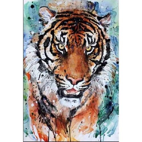 New Graffiti Tiger Mosaic Jewel Cross Stitch Animal Painting Diamond Embroidery Accessories Arts and Crafts Kit for Adult