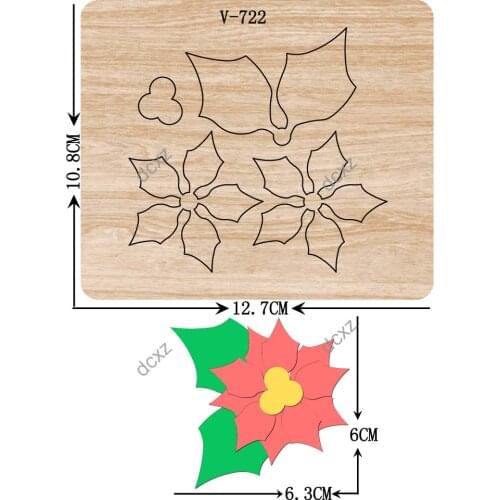 New Flower wooden dies cutting dies for scrapbooking /Multiple sizes /V-722