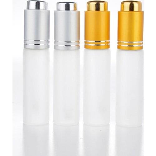 Wholesale 20ML Mini Portable Frosted Glass Refillable Perfume Bottle Empty Cosmetic Container With Dropper