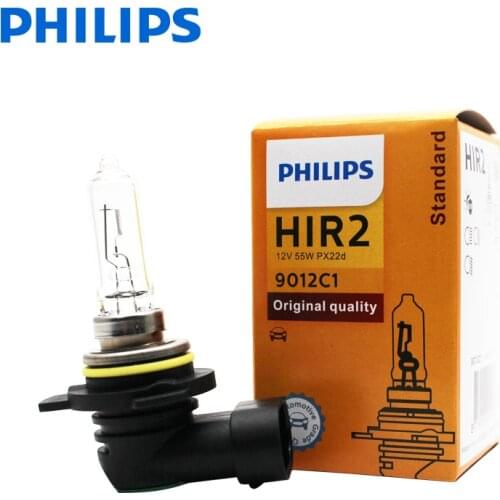 Philips 9012 H1R2 12V 55W PX22d Standard Original Auto phare voiture ampoule halogène lampe ECE approuver 9012C1, 1X
