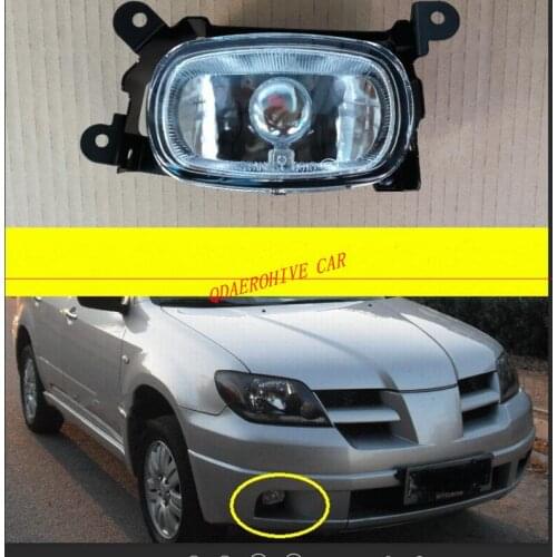 QDAEROHIVE Fog Lamp Front Bumper Fog Light With Bulb Left/Right For Mitsubishi Outlander 2003-2007