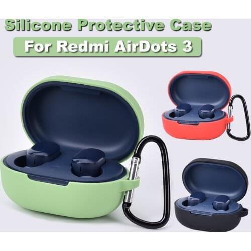 Earphone Silicone Case for Xiaomi Redmi AirDots 3 Earbuds Protective Case Cover Pouch Shell for Airdots3 TWS Bluetooth Headphone