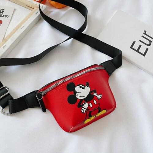Disney pu cartoon girl boy messenger bag minnie mickey mouse shoulder bag fashion handbag coin bag