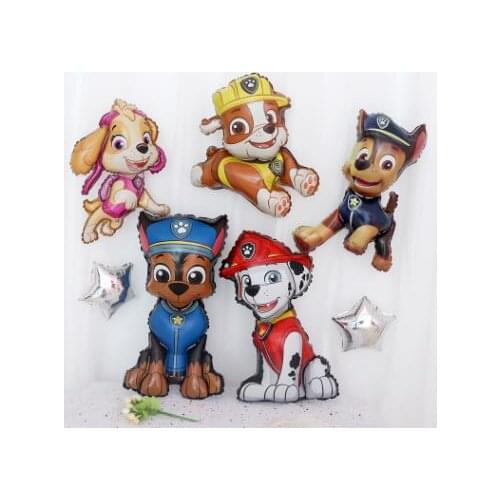 2020 3D Paw Patrol dog air Ballons Wall Stickers Happy Birthday Decoration For Kids Toys Balloon DIY Boys Girls Creative Gifts