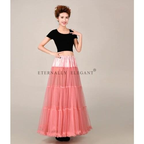 2018 Hot Sale tulle skirt Long petticoats Skirt Bridal Accessories EE6629