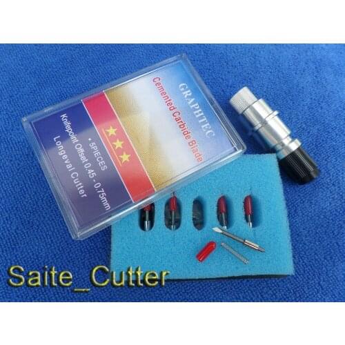 Factory Price 5 PCS 45 Degree Blades for Cutting Plotter Cutter+1 pcs Graphtec CB15 Blade Holder
