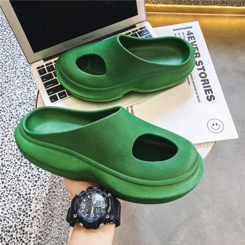 2021 Womens & Mens Summer Slides Slip On Breathable Water Beach Sandals Lightweight Cool Unisex Slippers Plus Size 35-46