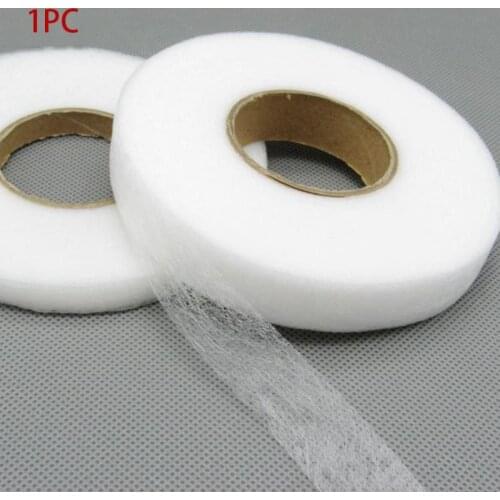 0.9cm/1.5cm/2cm 1 Roll Adhesive Double Sided Hem Tape Craft Web Stitch Witchery No Sew DIY Iron On Cloth Non-woven Hem Tape #3