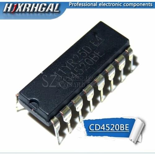 1PCS CD4520BE DIP16 CD4520 DIP