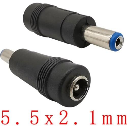10Pcs 5.5 x 2.1mm DC Plug Conversion Head Connectors DC 5.5 *2.1mm Male Plug Power Electrical Charing Socket Notebook Adapter