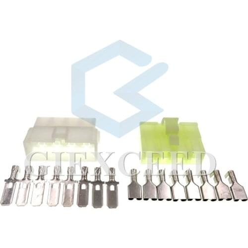 2 Sets 8 Pin 6070-8471 6070-8481 Female Male 6.3mm Connector Automotive Plug With Terminals