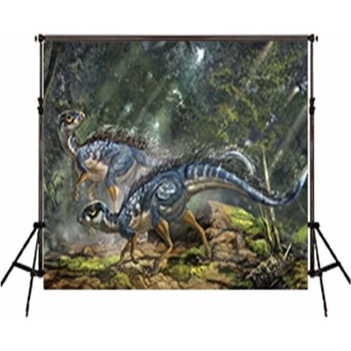 5x7 Dinosaur photography backdrops background for kids digital print jungle forest backdrop for boy birthday party personalized