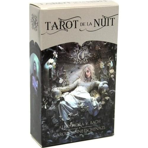 78pcs Tarot De La Nuit Feminine Energy Oracle English Version Game Deck Tarot Table Board Games Playing Card With PDF Guidebook