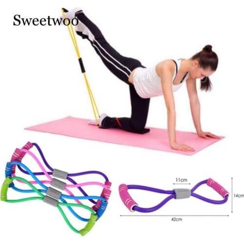 8 Word Resistance Bands Fitness Gum Rubber LOOP Latex Resistance Fitness Equipment Stretch Yoga Training Cross Fit Elastic Band
