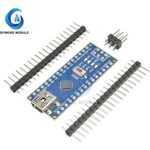 CH340 NANO V3.0 ATMEGA328P-MU Microcontroller Module Mini USB For Arduino Emulator C Compiler Program System Development Tools