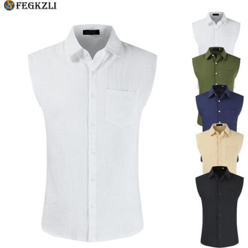 FEGKZLI Men's Cotton Shirts