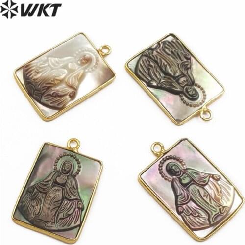 WT-JP084 New Arrival The Natural Shell Connector About 25 mm *15 mm Classic Style Can Be As A Gift