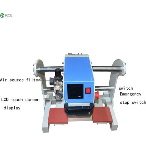 Garment T-shirt hot stamping small heat transfer machine heat press machine double station pneumatic pressing machine