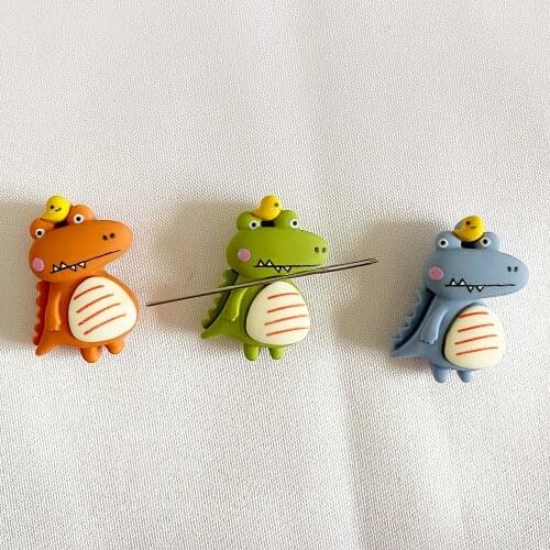 Dinosaur Needle Minder Magnetic for Cross Stitch Cute Animal Pattern Needle Nanny Magnet for Embroidery Needlework