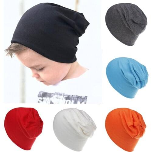 Fashion Solid Color Baby Children Spring Autumn Hats Infant Kids Baby Boys Girls Cotton Soft Hip Hop Hat Beanie Toca De Bebe Cap