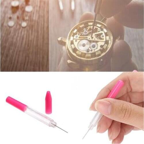 3pcs Watch Repair Tool Kit Oil Pin Pen Lubricant Precision Oiler Pen Pin Watch Clock Sewing Watchmaker Lubricant Oil Pen Needle