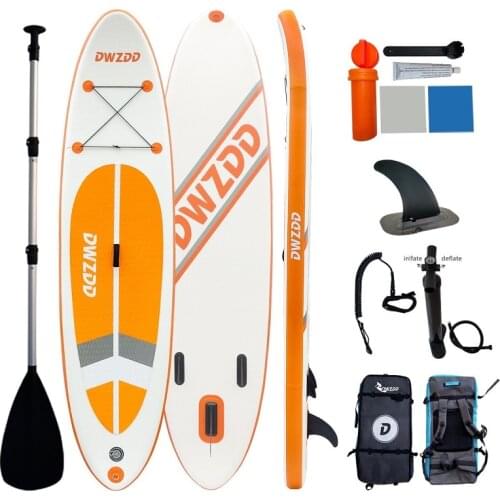 320x81x15cm SUP Stand up Paddle Board Inflatable Surfing Paddle Adult Anti-slip Summer Water Beach with Fin Foot Strap Backpack