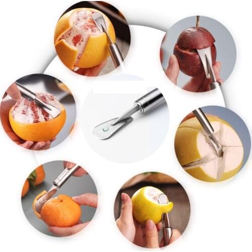 Orange Peeler 304 Stainless Steel Grapefruit Peeler Apple Knife Grapefruit Peeling Tool Kitchen Tools Accessories